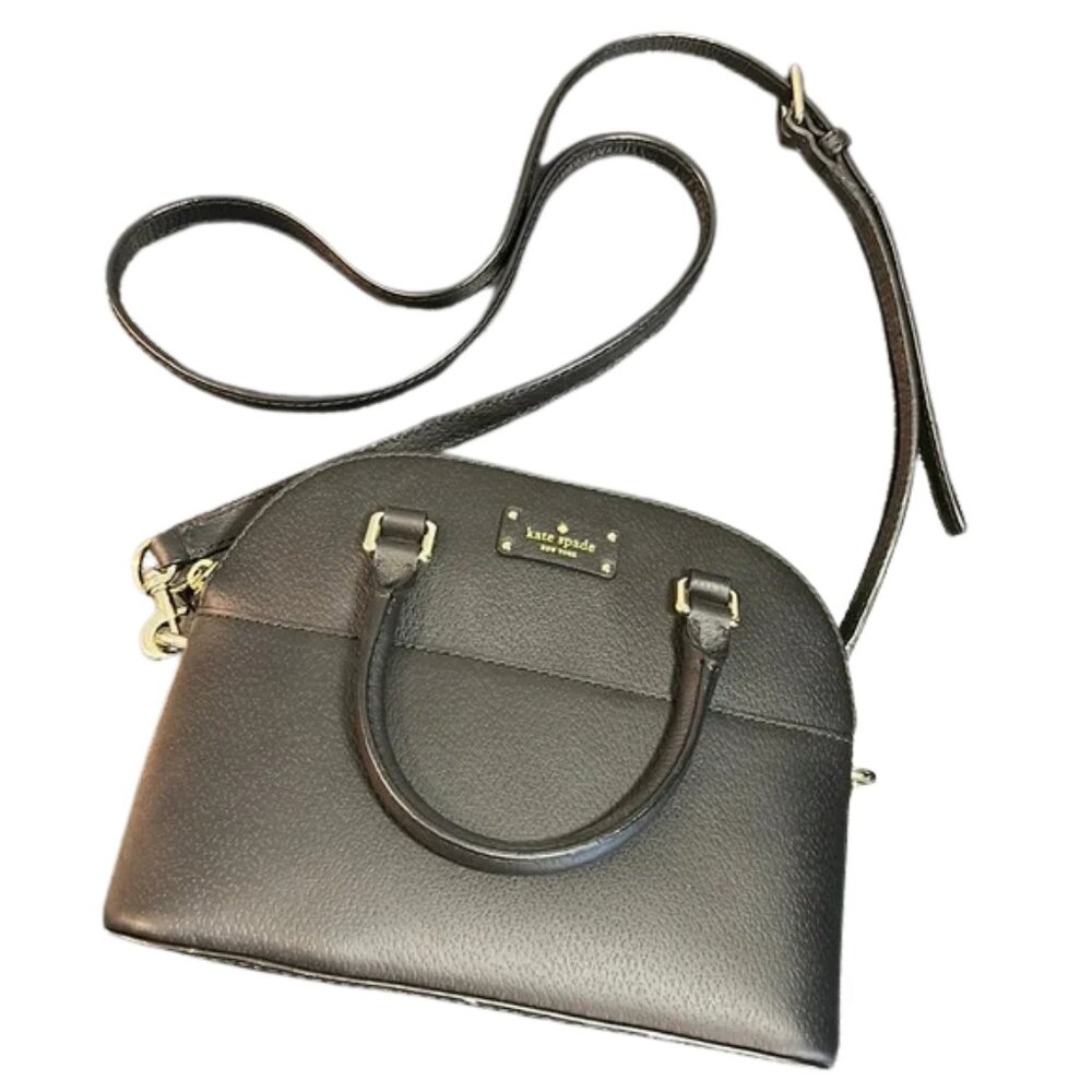 Kate Spade black small dome crossbody